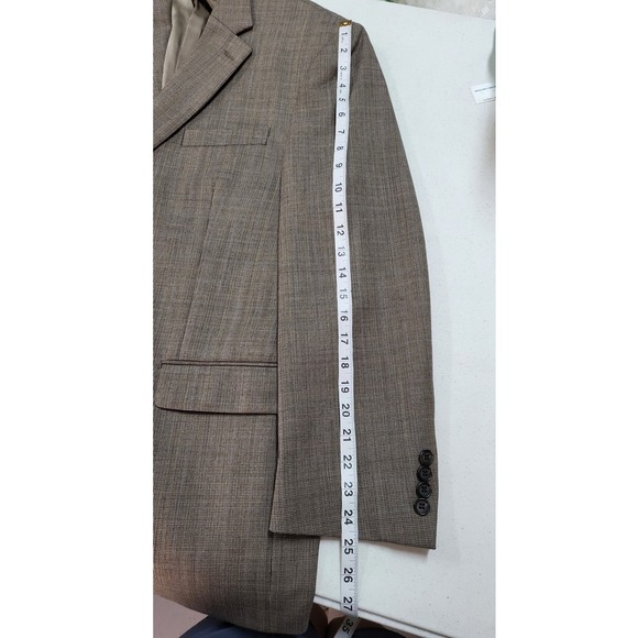 Lauren Ralph Lauren Men's Wool BlazerJacket Size 41R Brown Plaid Business Casual - Picture 11 of 15